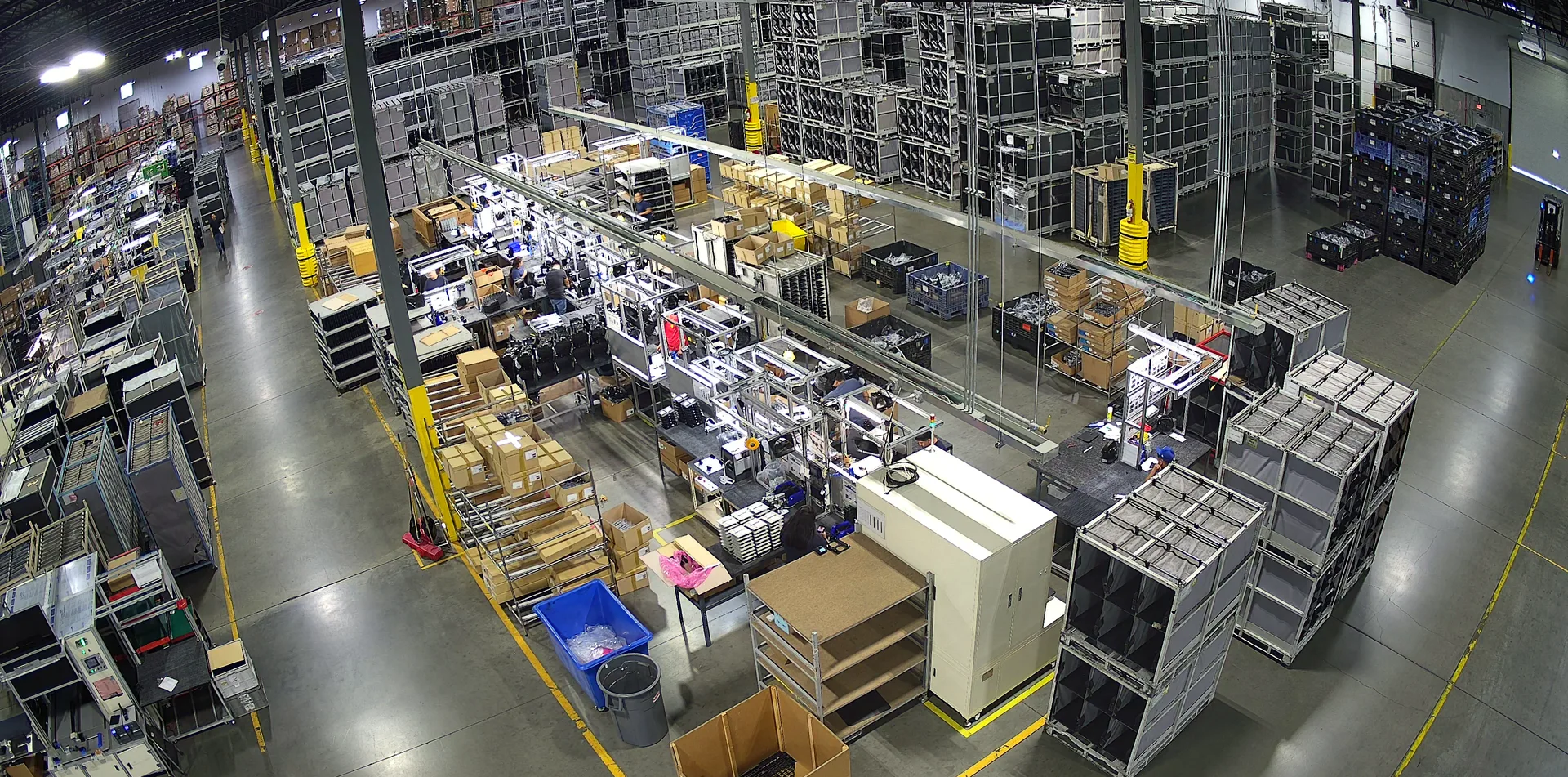 Assembly line on the AGS production floor